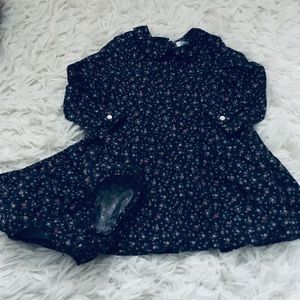 Ralph Lauren baby girl navy floral dress  bloomers